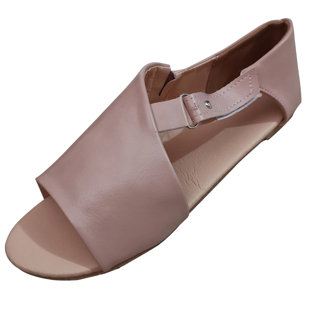 

SARAIRIS Fashion Lady Casual Beach Summer Sandals Buckle Belt Black Sandals Women 2020 Holiday Shoes Woman