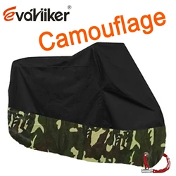 Waterproof Heavy Duty 190T Polyester Motorcycle Cover - All - Season UV & Dust Protection - 3XL  2201 - 2300mm (Camouflage)