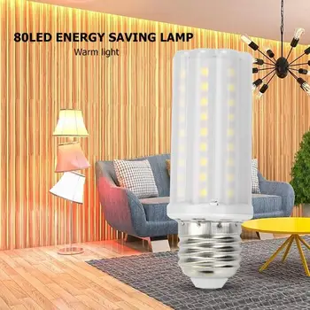 

Chandelier LED Corn Lamp E27 18W 80LED SMD2835 No Flicker Home Office Bulb Light Long Service Life of Porous Heat Dissipation
