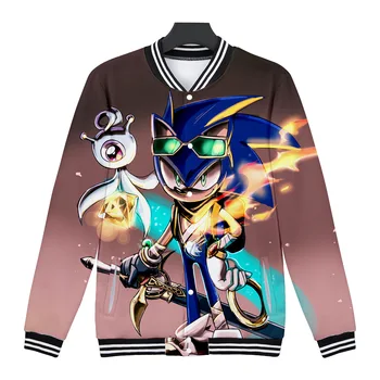 

Wintet Mens Bomber Jackets 2020 Sonic The Hedgehog Baseball Jacket Outerwear Sonic Men Hoodies Sweatshirts Cosplay Anime Clothes