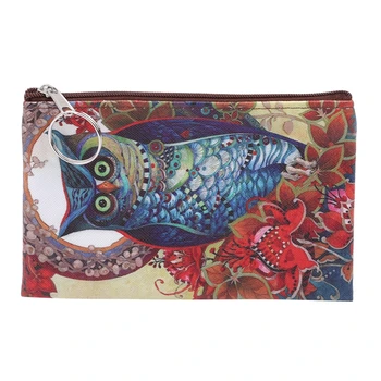 

Classic print creative coin purse famous cartoon 3D change purse lady holding small square wallet vintage student mini wallet