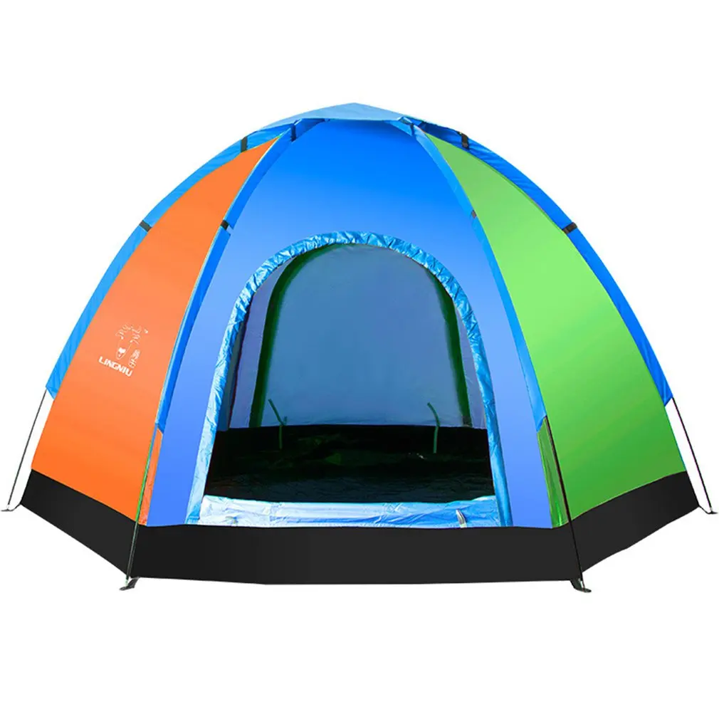 Открытый Ленивый Палатки Портативный 6 человек автоматическая палатка быстро Складной Водонепроницаемый Анти-УФ ручной метания палатка пляж Кемпинг палатка