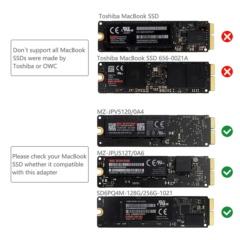 Диск PCIe SSD для M.2 ключ M адаптер карты для 2013/14/15/16/17 MacBook Air Pro retina жесткий диск конвертер