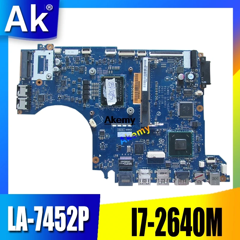 

For Dell XPS L412Z laptop motherboard LA-7452P CN-0FYY8M FYY8M 0FYY8M I7-2640M CPU 100% test OK