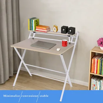 

Computer Desk Simple Folding Desk Study Desk Free Installation Desk Home Desktop Computer Desk Small Table 80x50x72.5CM U
