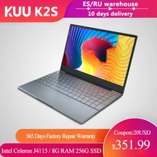 KUU K2 Laptop Full Metal, 14.1 '' IPS Screen, 8GB RAM 512GB 256GB SSD, Fingerprint Reader, Full Size Backlit Laptop, ...