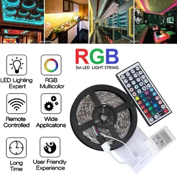 

Halloween Remote Waterproof 5M Car Interior Lights LED Strip Decoration Light Bars Lighting Multicolor Party