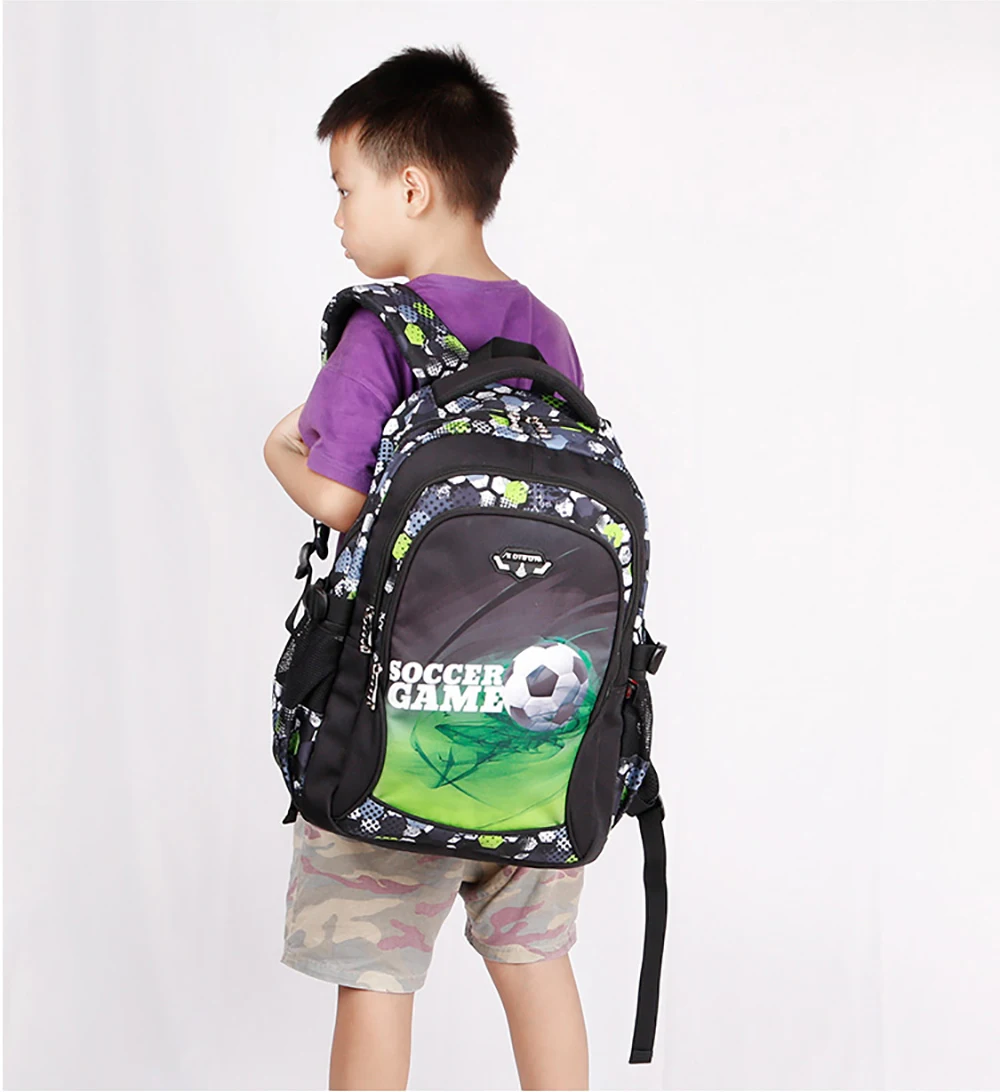 Школьный рюкзак с принтом для футбола, милый рюкзак с аниме, дорожная сумка, школьные сумки для мальчиков-подростков, mochila escolar infantil menino