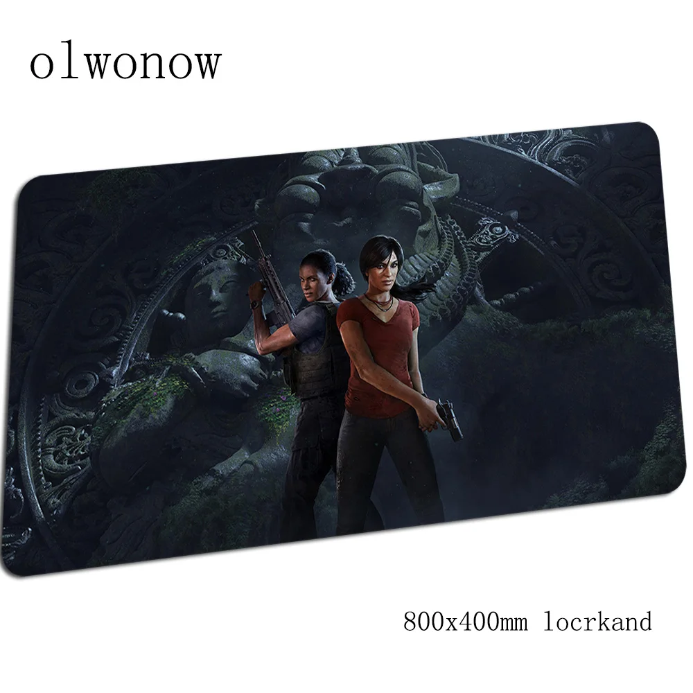 Uncharted коврик для мыши шикарное 80x40 см игровой коврик для мыши Коврик для нетбука Профессиональный; яркие платья с padmouse pc gamer коврики геймпад - Цвет: Size 800x400x2mm