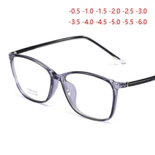 TR90 квадратная близорукость очки для женщин и мужчин студенческие 1,56 асферические линзы настроить Рецептурные очки близорукие-0,5-1,0 до-6