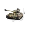 True Restoration RC Battle Tank Rotation Shot Turret Lift Barrel Simulation Recoil Sound LED Light Smoking Remote Control Tank 6