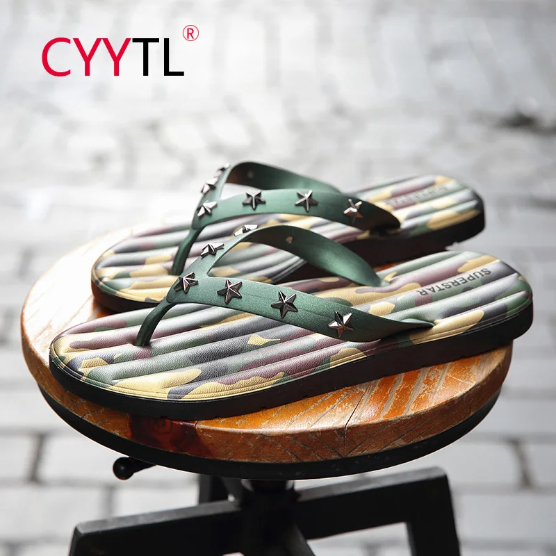 

CYYTL New Summer Water Flip Flops Men Slipper Soft Massage Beach Shoes Slippers Fashion Man Shoes Casual Shoes Pantuflas Hombre