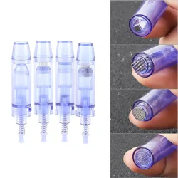 Hot Sale 1 Pcs Disposable Tattoo Cartridge Needle With Cap Permanent Makeup Nano Microblading Needle Head 13 Size Tattoo Machine