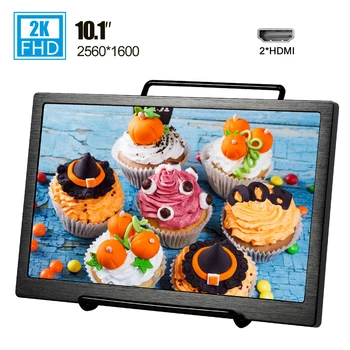 

10.1 inch 2560x1600 lcd display 2K ips screen portable monitor with Dual speakers Metal bracket for laptop phone computer Bank