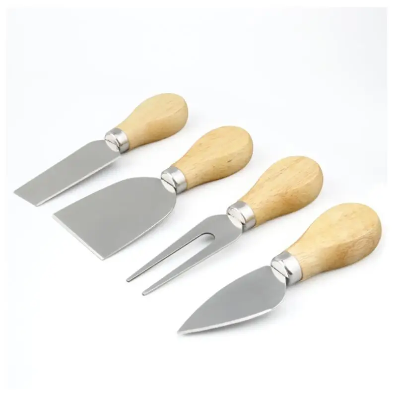 Резка выпечки сыра доска наборы 4 шт./компл. дубовой ручкой нож вилка набор с лопаткой терки столовые приборы для сыра набор LX8210