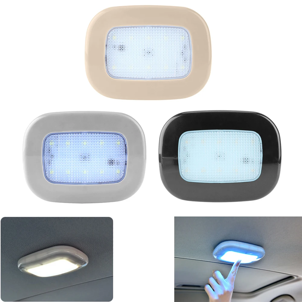 Universal Car Ceiling Reading Light Dome Usb Rechargeable Roof