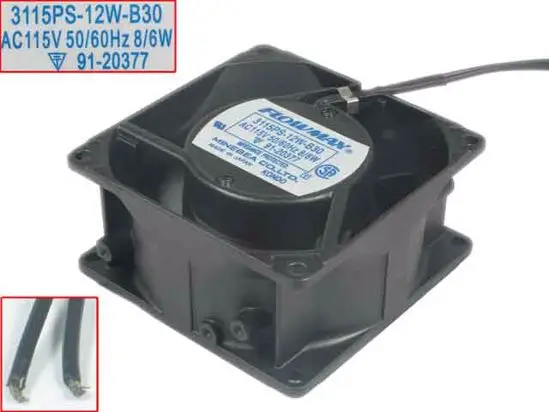 

NMB-MAT 3115PS-12W-B30 AC 115V 8W 80x80x38mm вентилятор охлаждения сервера