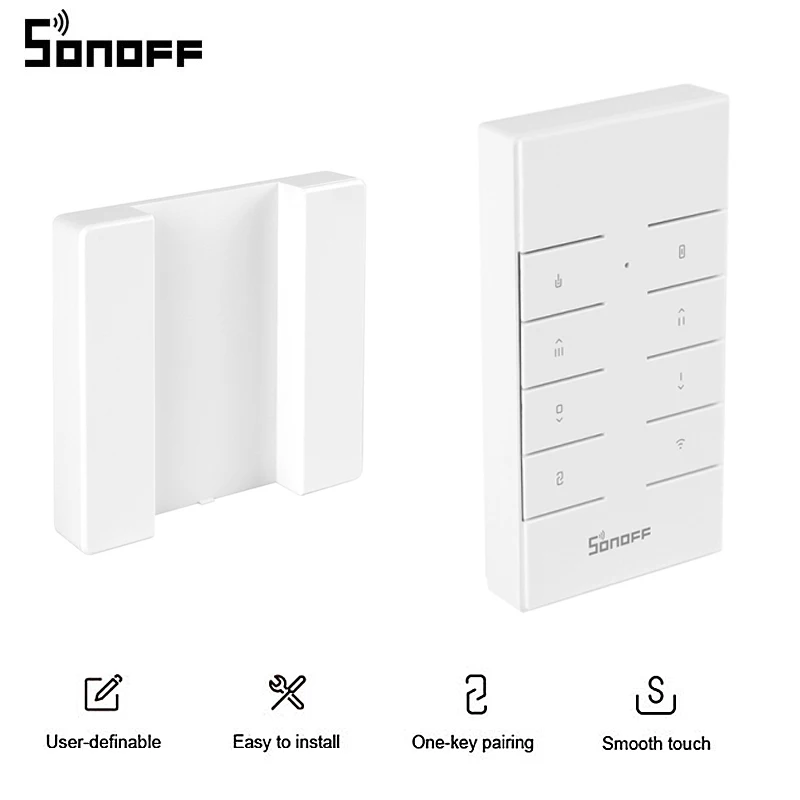 SONOFF 433 МГц RF 8 клавиш многоцелевой Пользовательский Пульт дистанционного управления умный дом с SONOFF RF/Slampher/4CH Pro/TX Series/RF мост - Комплект: With Holder