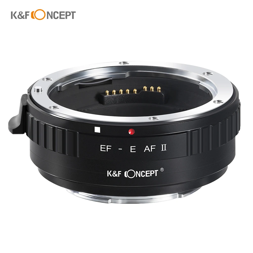 K& F CONCEPT EF-E AF II кольцо-адаптер для крепления объектива с креплением на штатив для ef-крепления объектива к E-Mount камере для sony A9/A7R2/A7M2/