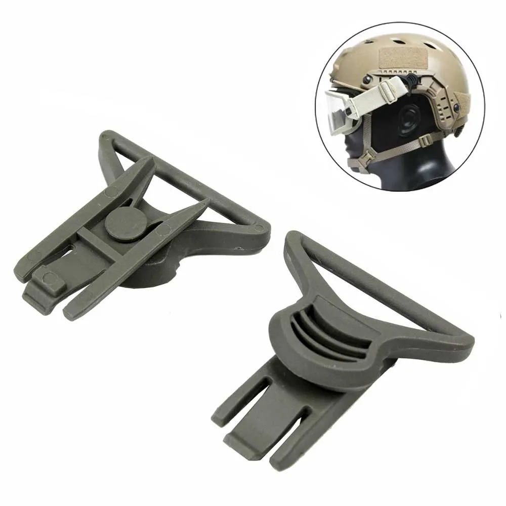 Tactical Goggle Swivel Clip Fast Helmet Vision Small and Big Size Military Buckle Glasses Rail Mount for Accessory | Спорт и