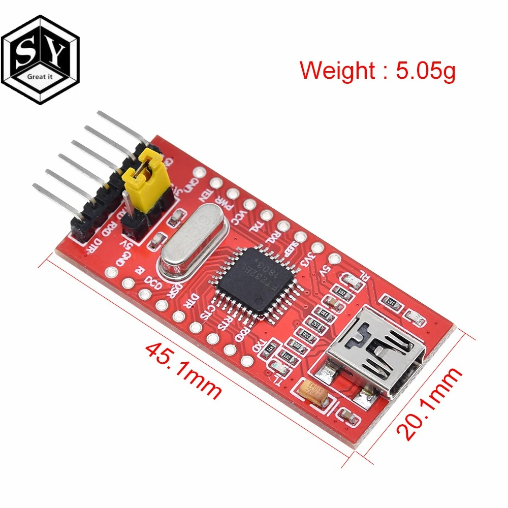 Модуль адаптера GREAT IT FT232BL FTDI 1 шт. USB 3 В 5 к TTL последовательный адаптер мини порт