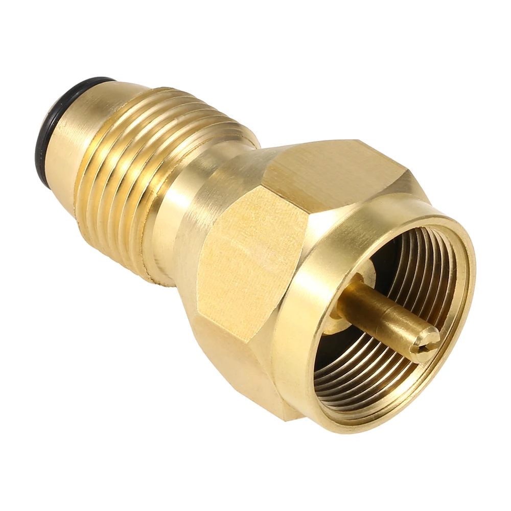 

Safety POL Adapter Propane Refill Adapter Solid Brass Regulator LPG Canister Fill Coupler for 1LB Small Cylinders