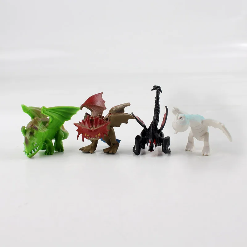 12 шт. 4-6 см Как приручить вашу 3 фигурки игрушки ночная фурия беззубиная модель дракона куклы Лучшие подарки на Рождество для детей