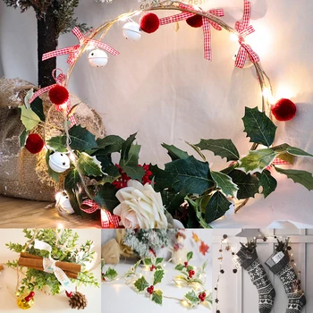 

2M LED String Lights Pine Cones Fairy Light with Remote Control Home Party Christmas Decoration Room Battery Operated Garland