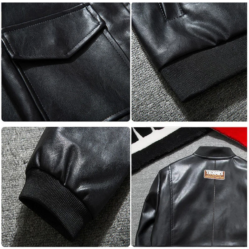 Мужская кожаная куртка и пальто больших размеров XXXL американский стиль бренд Air