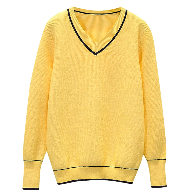 

2020 basic v-neck autumn winter Sweater Pullover Women Female Knitted sweater oversize long sleeve badycon sweater cheap