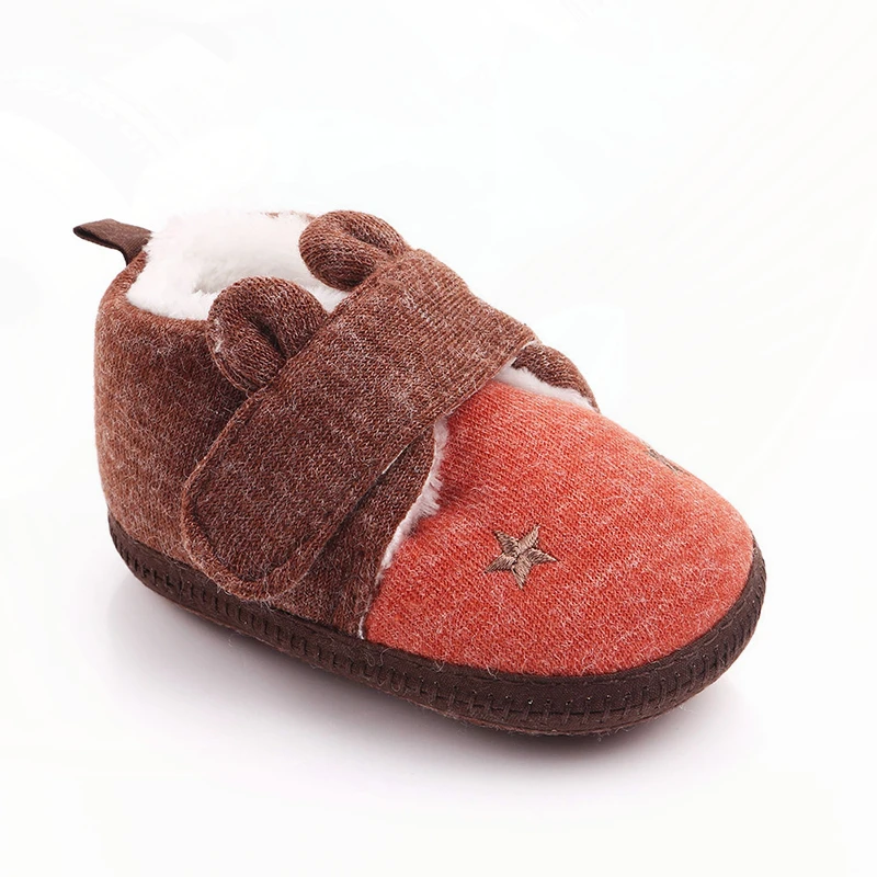 Cartoon Bear First Walkers Infant Toddler Shoe Newborn Baby Boy Girl Shoes Soft Soled Non-slip Baby Shoes Baby Booties