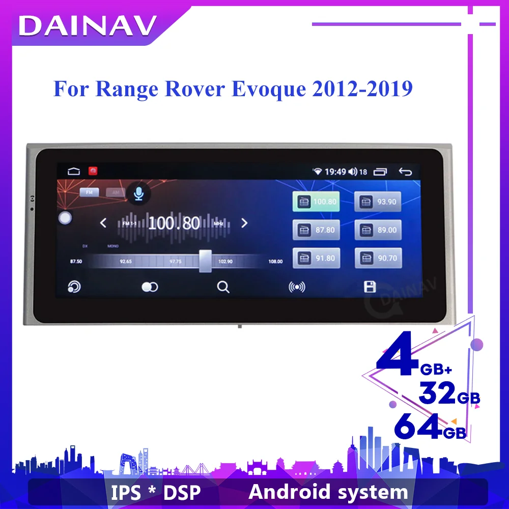Автомагнитола 2 din Android 10 0 для LAND ROVER Range Rover Evoque 2012-2019 автомобильный мультимедийный