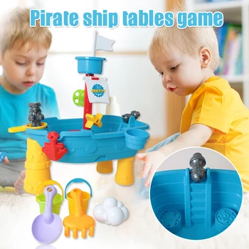 

Sand Water Table for Toddlers 17-Piece Water Play Table for Kids Outdoor and Indoor with Accessories and Tools FJ88