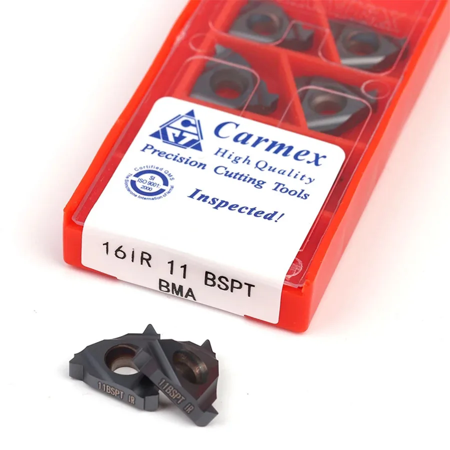 

100% Высокое качество 16ER 11BSPT 14BSPT 19BSPT BMA твердосплавное лезвие резьба токарный инструмент 16IR CNC токарный инструмент для нержавеющей стали