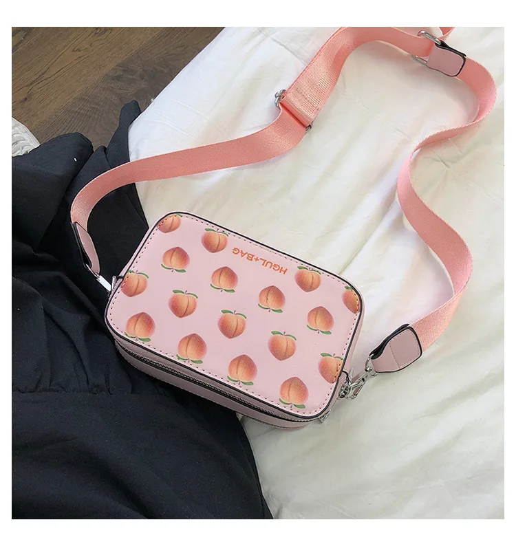 Сумка с фруктовым авокадо, маленькая сумка на плечо в форме коробки, розовая Клубничная сумка через плечо, сумка-арбуз, сумка-мессенджер, bolsa feminina