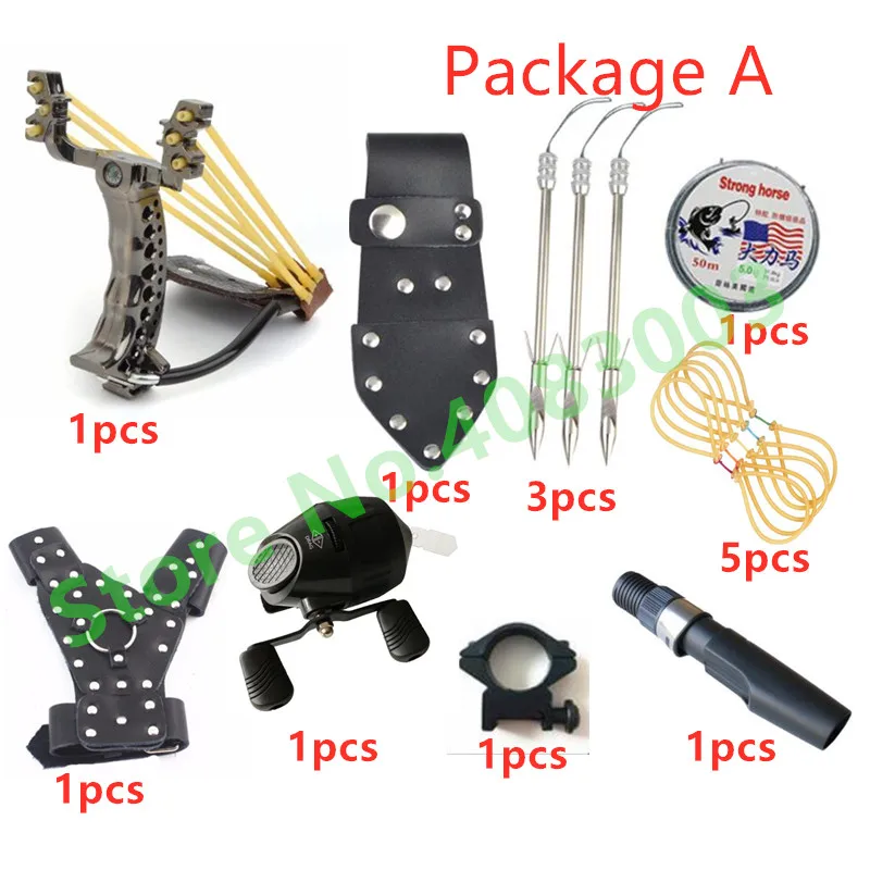 Powerful Slingshot Set Fishing Professional Arrow Hunting Catapult Outdoor Sling shot With Reel Tool | Спорт и развлечения