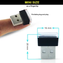 

Dash Lamp Lighting USB 20*16mm 20000 hours Ambient Port Blue Box Ultra