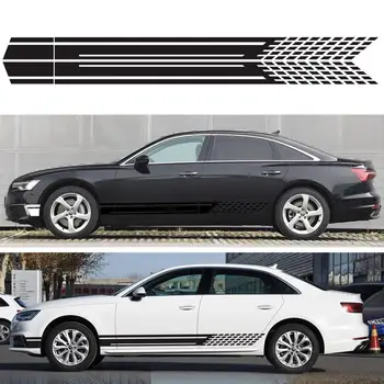 

Car DIY Stripe Plaid Sticker Racing Line Car Auto Vinyl Film Body Sticker Universal Style For BMW for Honda for Toyota Dropship