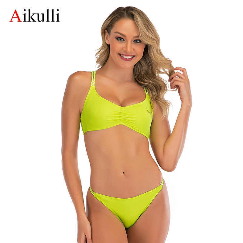 Пикантный купальник-бикини 2020 женские купальные костюмы бикини одежда для