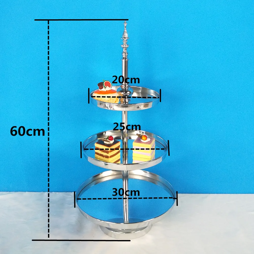Tobs зеркальная подставка для торта башня с гальваническим покрытием Серебряное свадебное украшение 2 и 3 уровня дисплей для кекса золотая металлическая подставка для кекса
