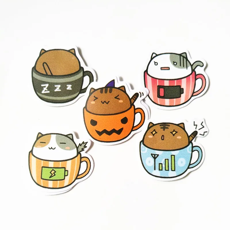 50 сумок Kawaii наклейки с изображениями животных DIY красивый мультяшный ПВХ стикер s Прекрасный черный медведь наклейка для дневника украшение для ноутбука