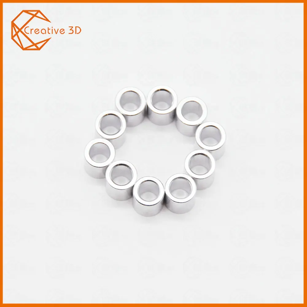 10PCS M5*8.3mm Openbuilds Aluminium Spacer V-slot Isolation Column Separate Pillar Quarantine Bore 3D Printer Parts