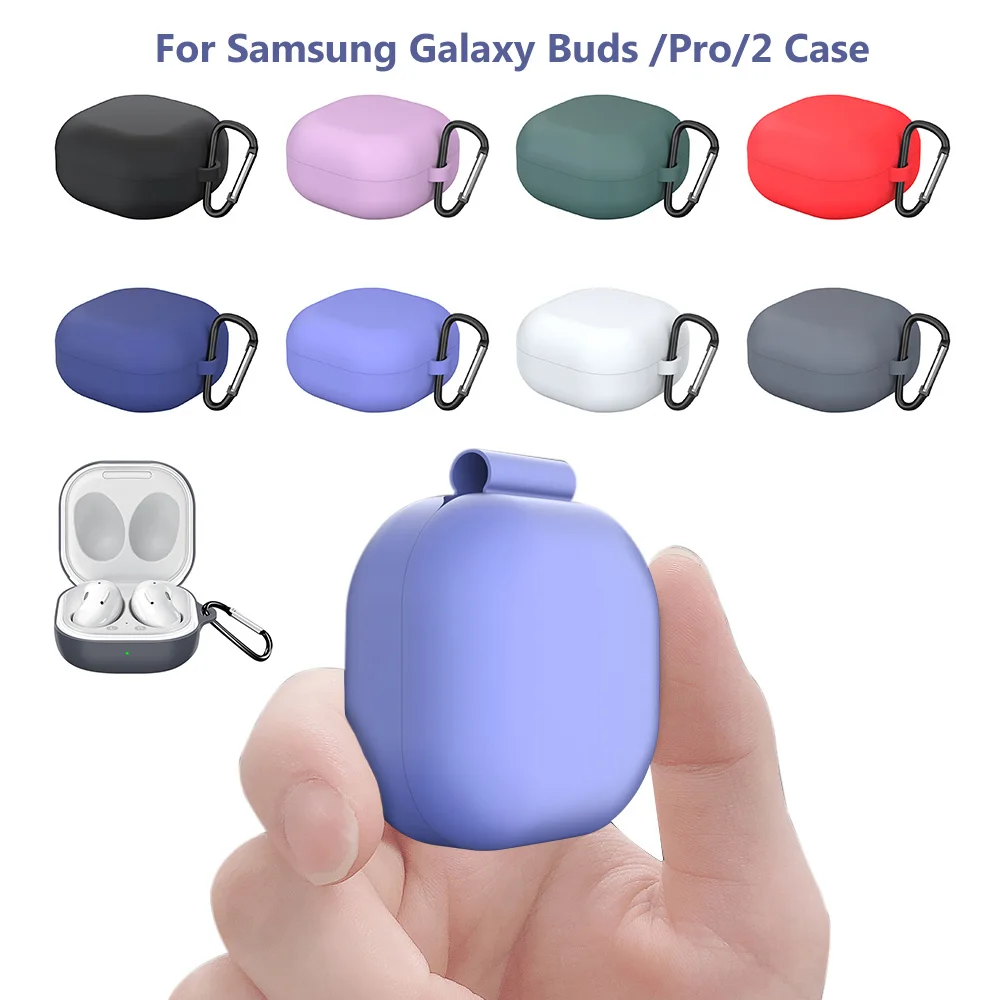 Per Samsung Galaxy Buds Live /Buds Pro / Buds 2 Custodia Portachiavi In Silicone Originale Moschettone Cover Per Auricolari Per Galaxy Buds 2 Shell