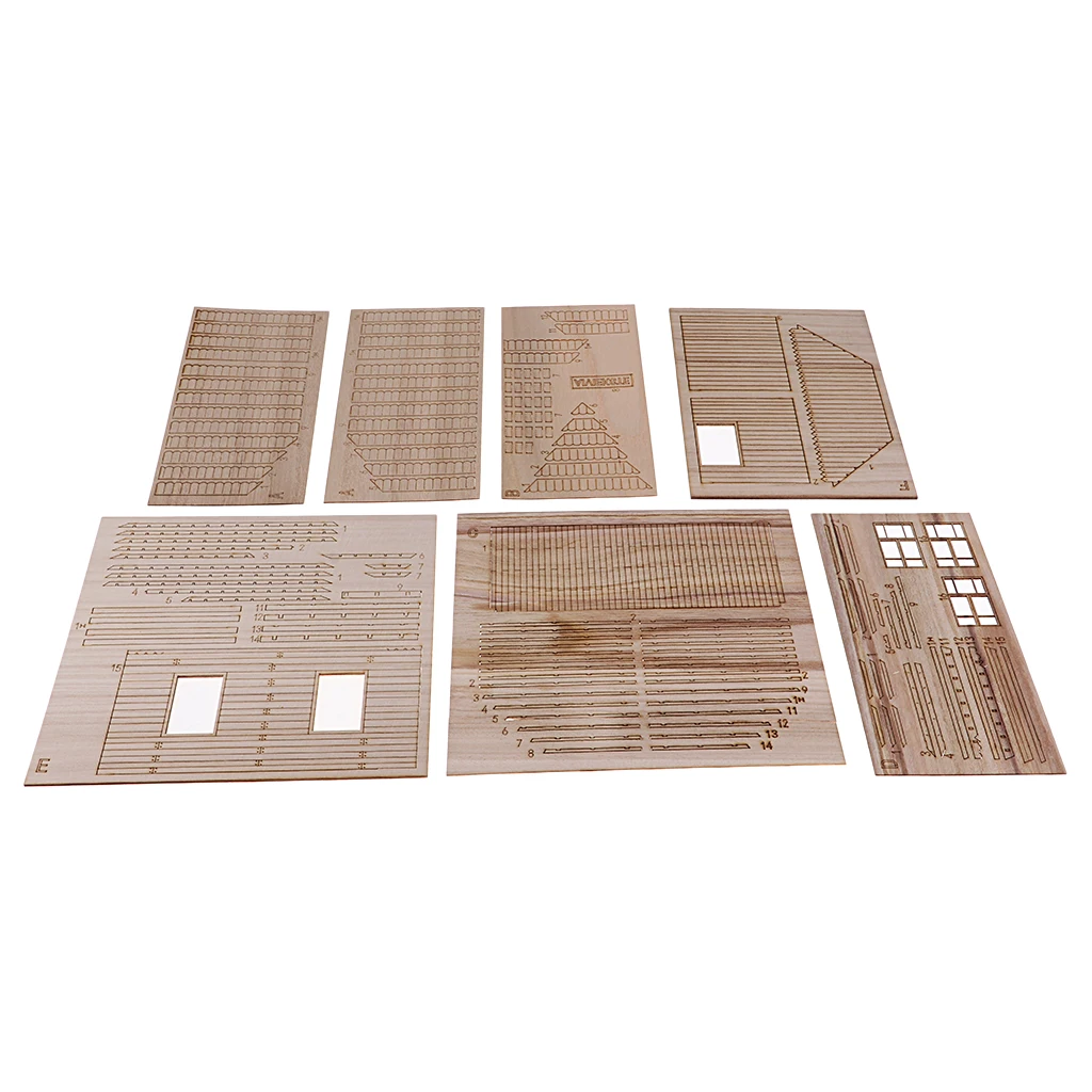 1/35 Wooden European House Diorama Battlefield Ruins Military Architecture Building Scene Model Unpainted DIY Kit Gift