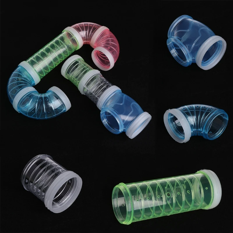 Hamster External DIY Pipeline Tunnel Fittings Tube Exercise Cage Accessories New