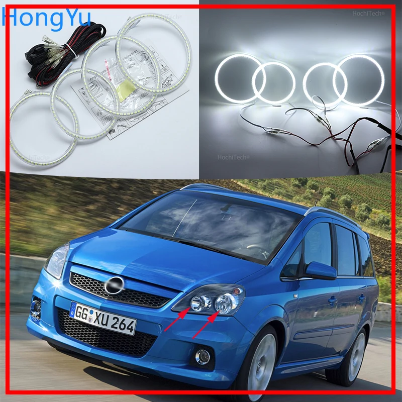 Для Opel Vectra Zafira B 2005-2014 супер яркий белого цвета 3528 SMD комплект светодиодов глаза