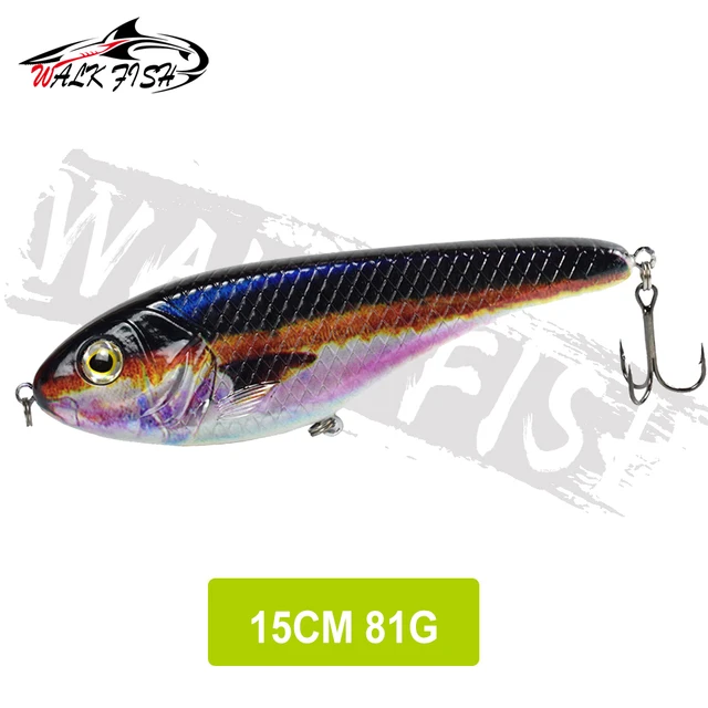 Salmo WF18 Whitefish – Esca Da Pesca A Manovella/Jerkbait Per Luccio E Muskie – Colore Midnight Moon – Affondante 7 Pollici
