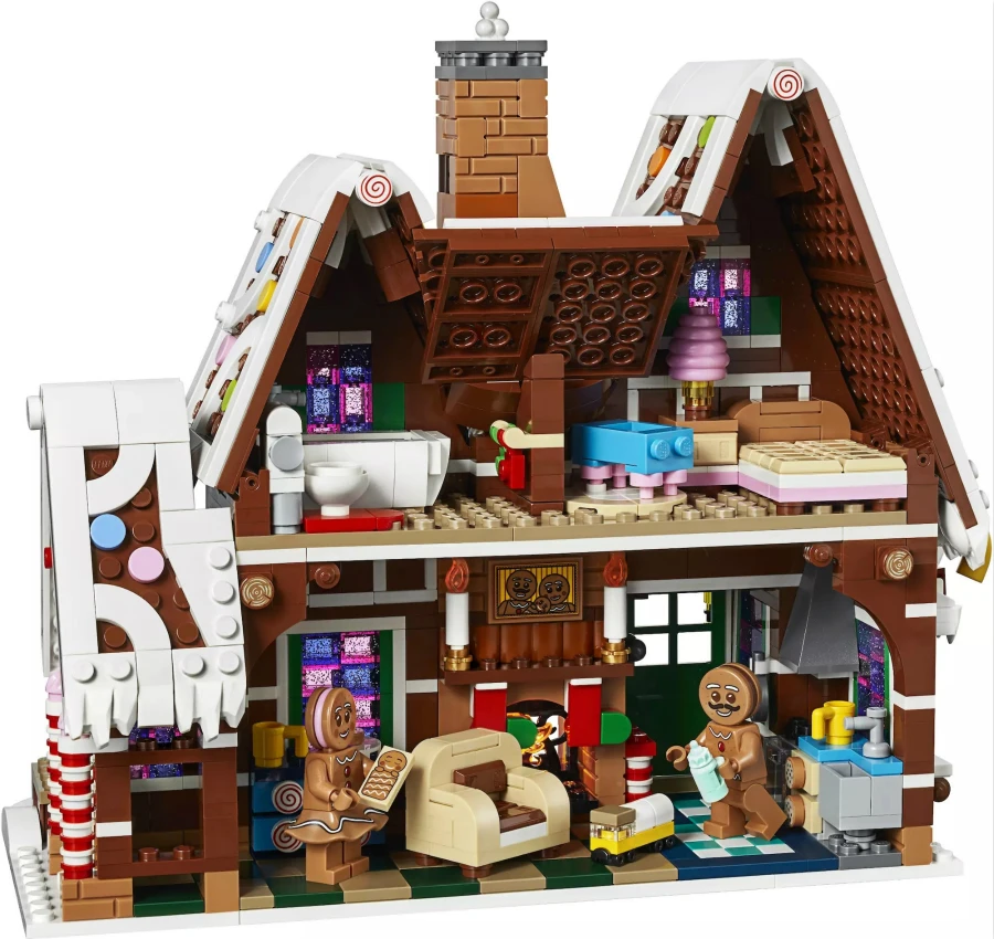 Kaufen 2020 stadt Creator Winter Dorf Urlaub Szene Lebkuchen Haus Santa Claus Bausteine Ziegel Legoinglys Spielzeug Geschenk 10267