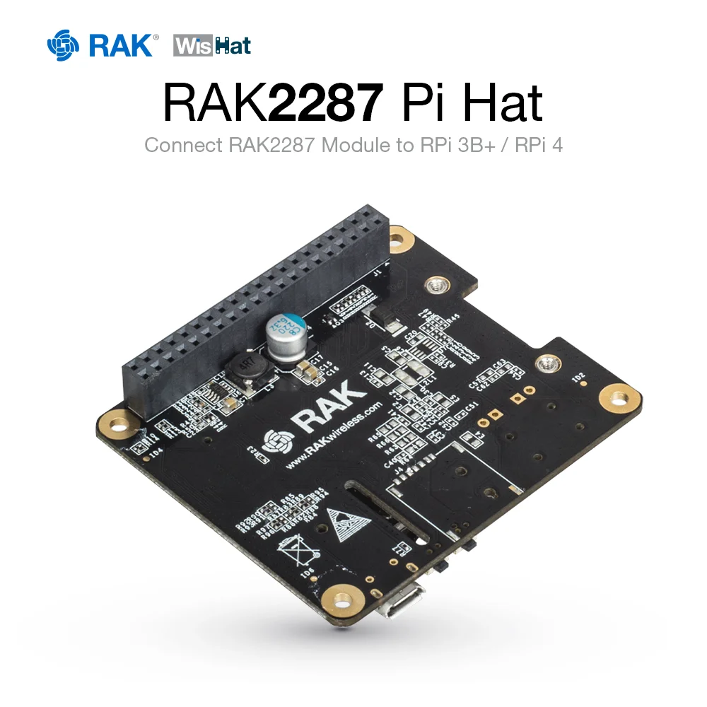 RAK2287 шляпы Pi плата преобразователя разъем для PCIe совместим с raspberry 3B + и RPi4 |