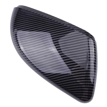 

Black Right Car Door Mirror Cover Cap Plastic Carbon Fiber Style Fit for VW Golf GTI MK6 2010 2011 2012 2013